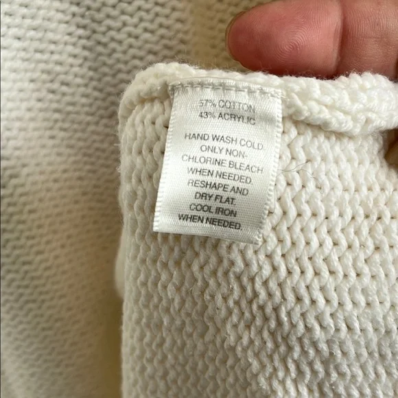 White and black Three Dots White Cozy Knit Cardigan - Picture 4 of 5